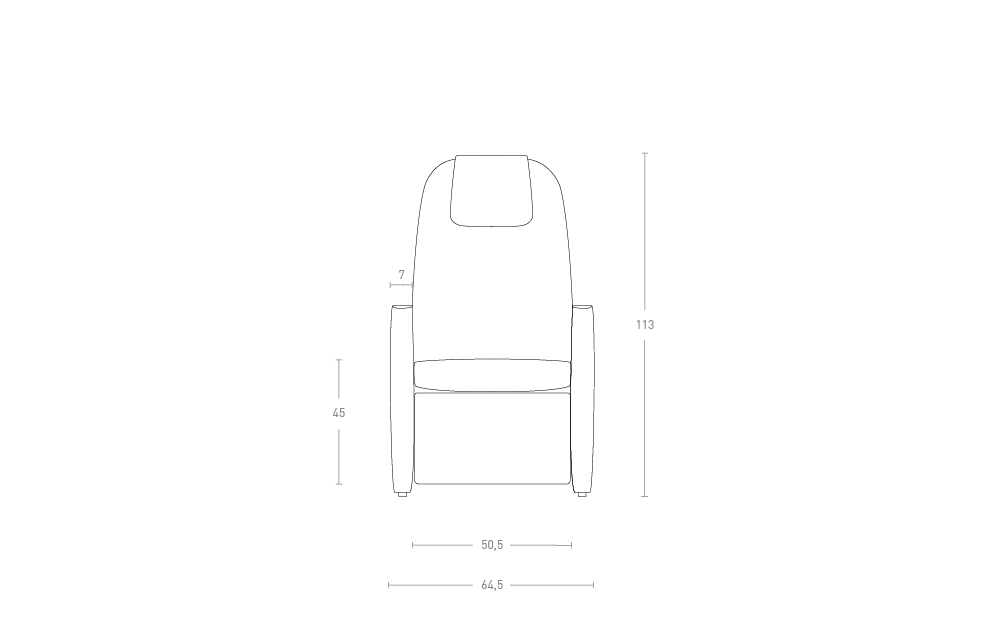 Dimensoes do produto poltrona reclinvel p3