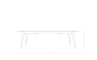 Dimensoes do produto mesa reunio mona retangular